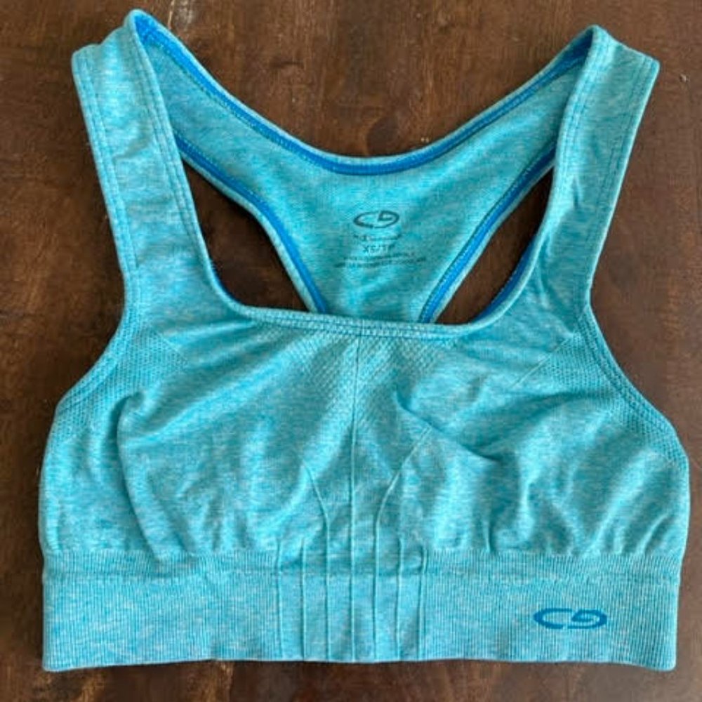 Blue Champion sports bra